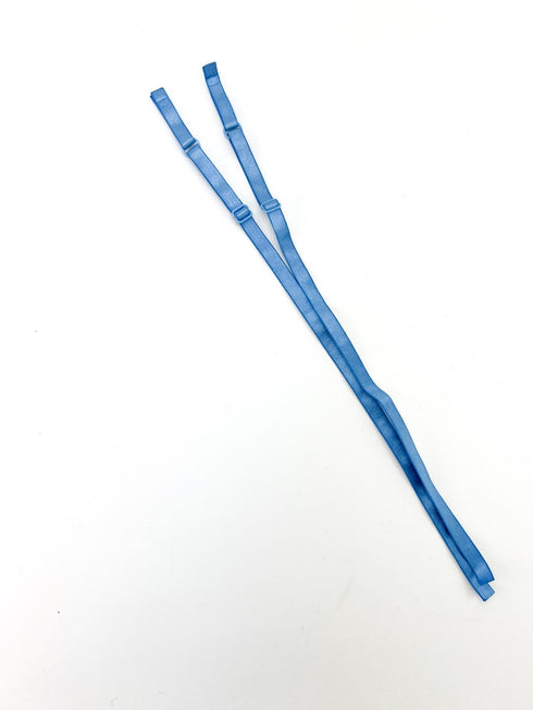 Light Blue Adjustable Bra Straps Lingerie Straps Elastic Trim 1 Pair